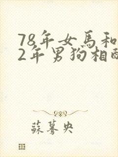 78年女马和82年男狗相配婚姻如何封面