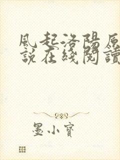 风起洛阳原著小说在线阅读封面