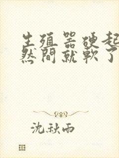 生殖器硬起来忽然间就软了怎么回事封面