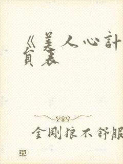 《美人心计》演员表