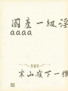 国产一级淫片aaaaa封面