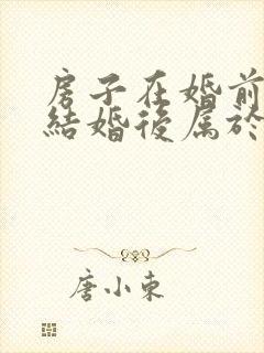 房子在婚前买的结婚后属于共同财产吗