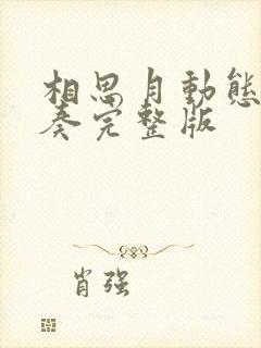 相思月动态谱伴奏完整版封面