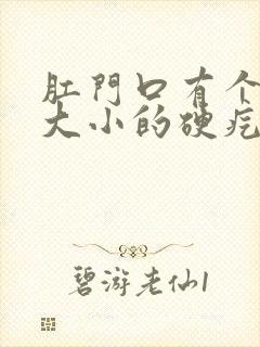 肛门口有个米粒大小的硬疙瘩