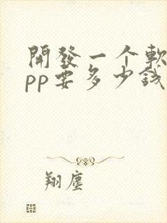 开发一个软件app要多少钱封面