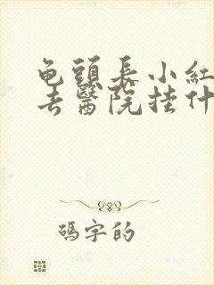 龟头长小红疙瘩去医院挂什么科