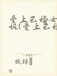 爱上已婚女人温婉(爱上已婚女人)_爱