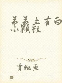 弟弟上有白色的小颗粒