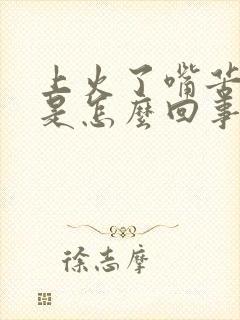 上火了嘴苦口臭是怎么回事