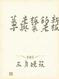 菜老板的新婚妻子与菜老板全文免费阅读小说