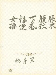 女性下腹胀痛有排便感拉不出封面