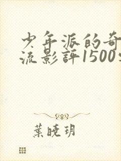 少年派的奇幻漂流影评1500字