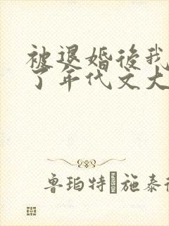 被退婚后我嫁给了年代文大佬小说封面