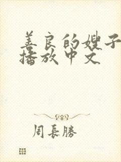 善良的嫂子在线播放中文封面