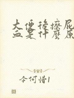 大便后擦屁股有血是什么原因封面