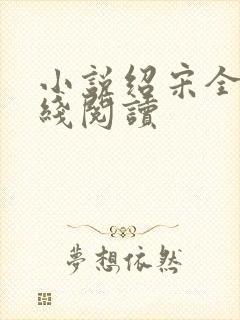 小说绍宋全文在线阅读封面