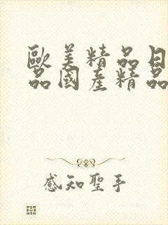 欧美精品日韩精品国产精品