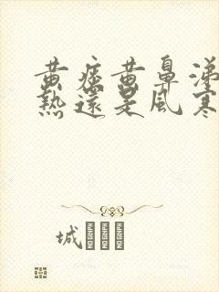 黄痰黄鼻涕是风热还是风寒