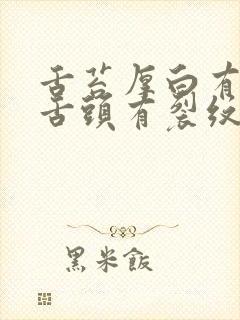 舌苔厚白有齿痕舌头有裂纹