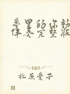 梦里的你动态谱伴奏完整版