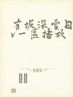 有坂深雪日韩av一区播放封面