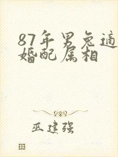 87年男兔适合婚配属相