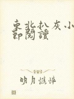 东北扒灰小说分节阅读