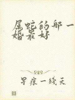 属蛇的哪一年结婚最好