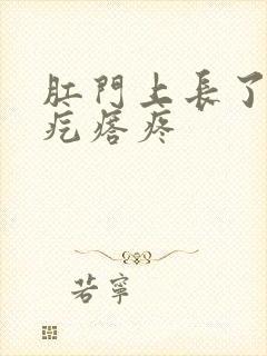 肛门上长了一个疙瘩疼