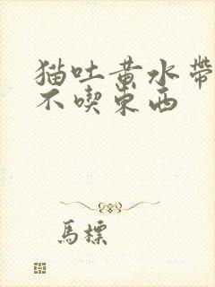 猫吐黄水带白沫不吃东西