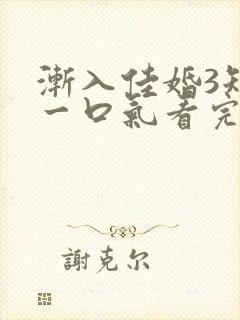 渐入佳婚3短剧一口气看完封面