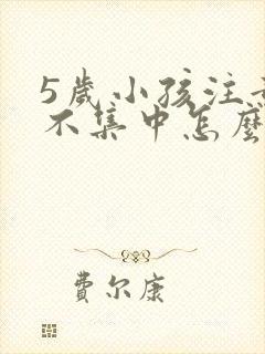 5岁小孩注意力不集中怎么训练