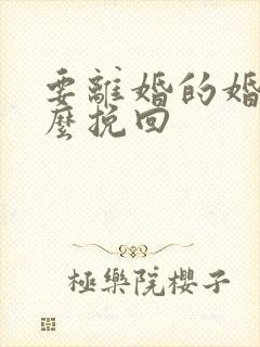 要离婚的婚姻怎么挽回封面