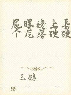 屁眼边上长了一个疙瘩硬硬的疼