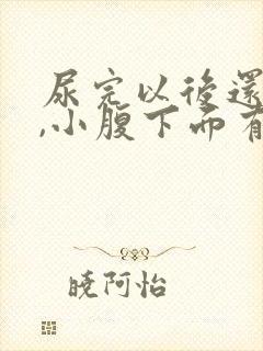 尿完以后还想尿,小腹下面有憋痛感