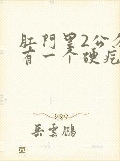 肛门里2公分处有一个硬疙瘩