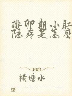 排卵期小肚子隐隐疼是怎么回事封面