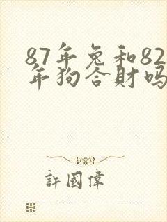 87年兔和82年狗合财吗