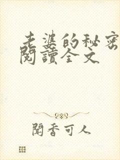 老婆的秘密小说阅读全文封面