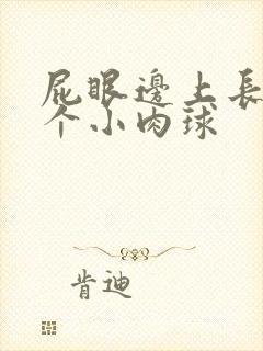 屁眼边上长了一个小肉球