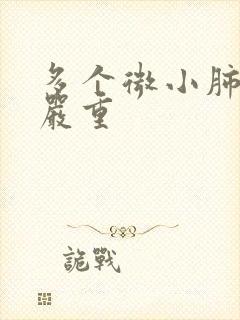 多个微小肺结节严重