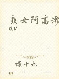 熟女阿高潮合集av