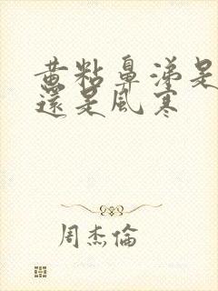 黄粘鼻涕是风热还是风寒