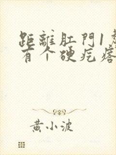 距离肛门1厘米有个硬疙瘩