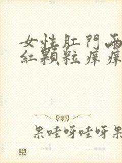 女性肛门两边起红颗粒痒痒的