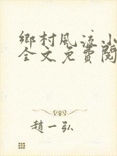 乡村风流小傻子全文免费阅读