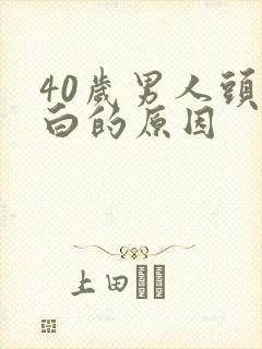 40岁男人头发白的原因封面