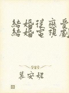 结婚从恋爱开始结婚电视剧免费观看封面