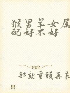 猴男羊女属相婚配好不好