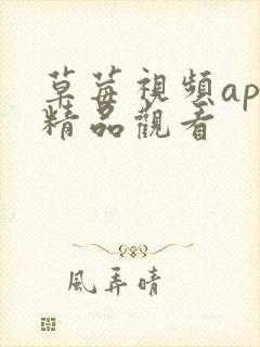 草莓视频app精品观看